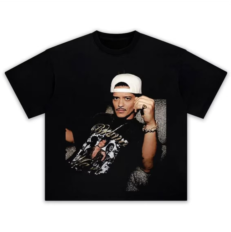 Bruno Mars Shirt, Vintage Bruno Mars Graphic Tee, 90s Style Music Artist T-shirt, Retro Pop Singer Shirt, Bruno Mars Fan Gift