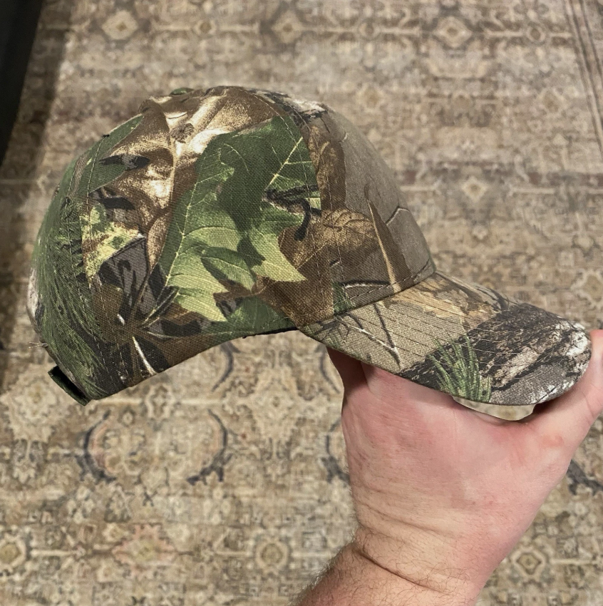 Real Tree Men's Camo Adjustable Hat Cap Blank Logos Hunting Outdoors New w/Tags