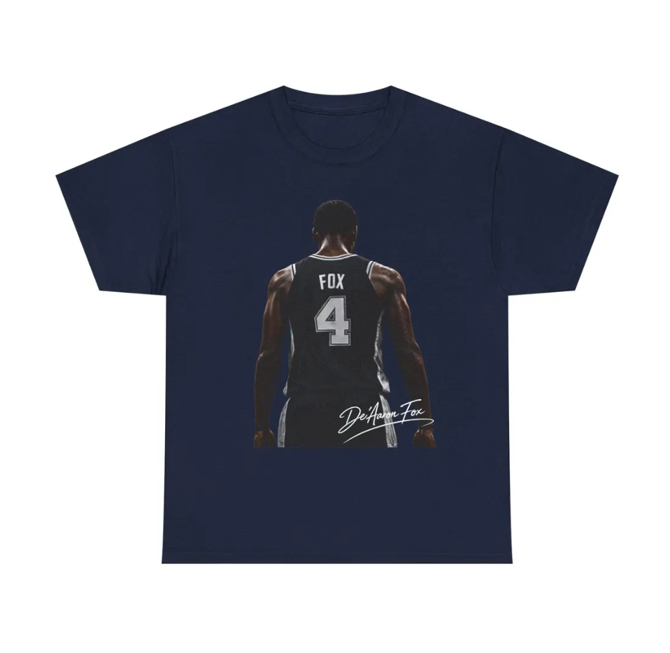 De'Aaron Fox San Antonio T-Shirt Basketball Graphic Tee