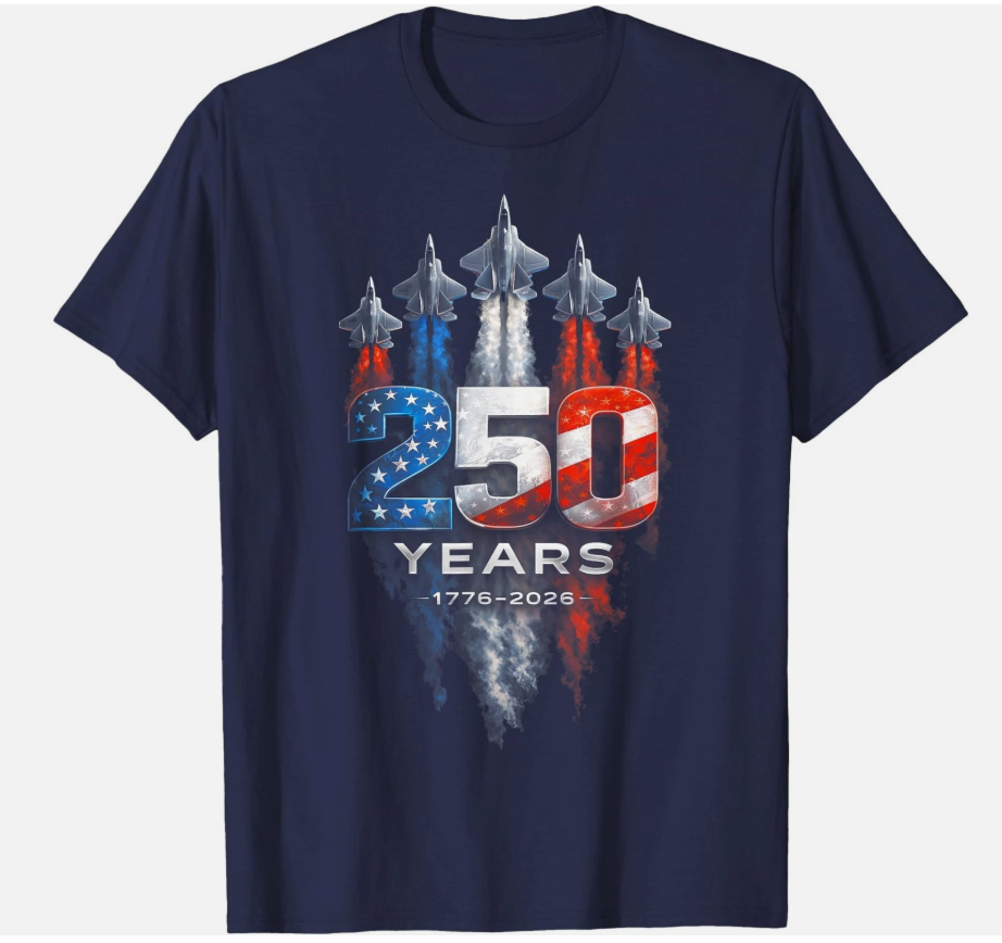 250th Anniversary USA Patriotic 250 Years American 4th July T-Shirt
