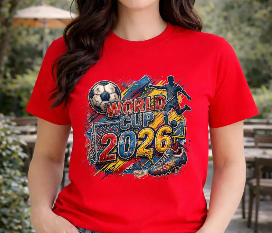 World Cup 2026 Shirt Youth or Adult, Football World Tournament Tee, Family Matching Soccer T-Shirt