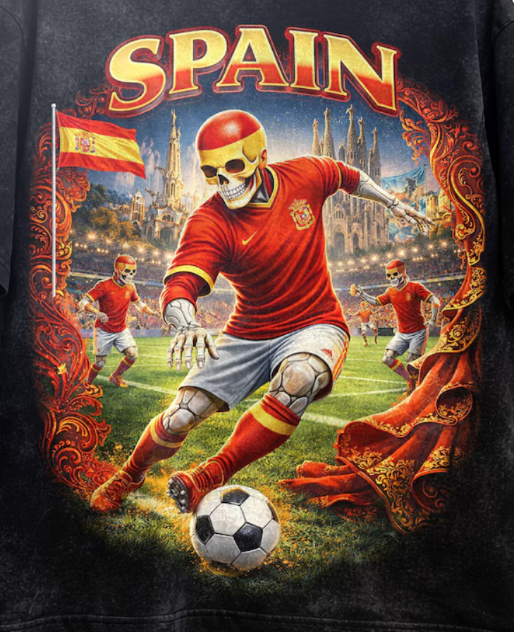 FIFA World Cup 2026 Spain Shirt, Spain Soccer Graphic Tee, Vintage Football T-Shirt, Spanish Fan Gift, Unisex Shirt, Streetwear Soccer Tee.