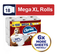 Charmin Ultra Strong Toilet Paper 18 Mega XL Rolls, 330 Sheets Per Roll