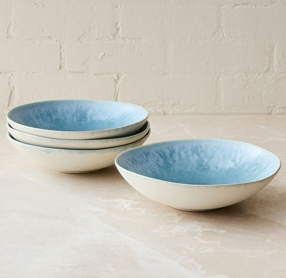 Oyku Stoneware Pasta Bowl Sets