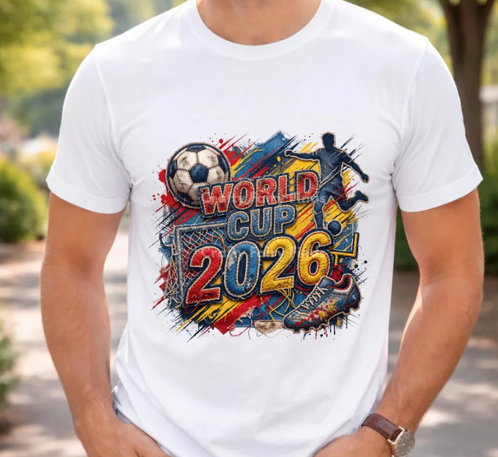 World Cup 2026 Shirt Youth or Adult, Football World Tournament Tee, Family Matching Soccer T-Shirt
