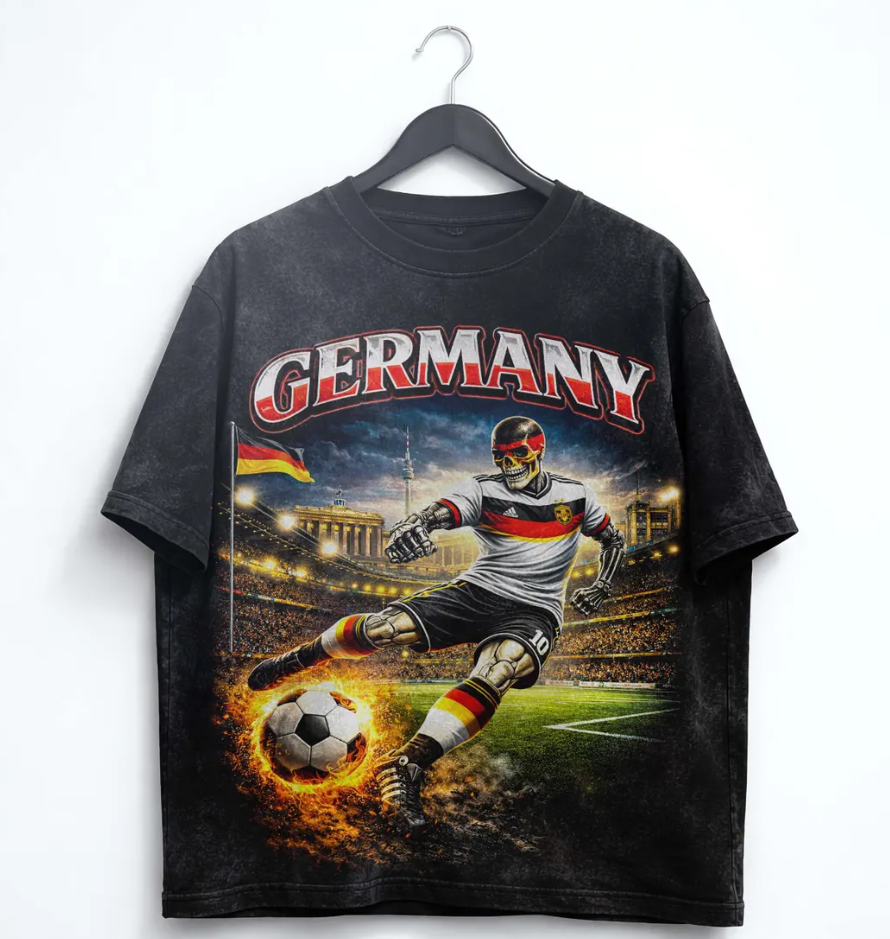 FIFA World Cup 2026 Germany Shirt, Germany Soccer Graphic Tee, Vintage Football T-Shirt, German Fan Gift, Streetwear Soccer Tee.