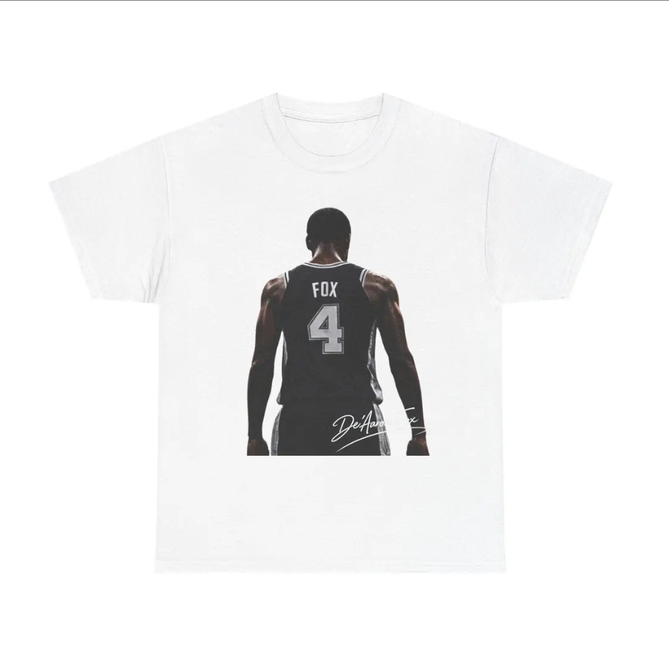 De'Aaron Fox San Antonio T-Shirt Basketball Graphic Tee