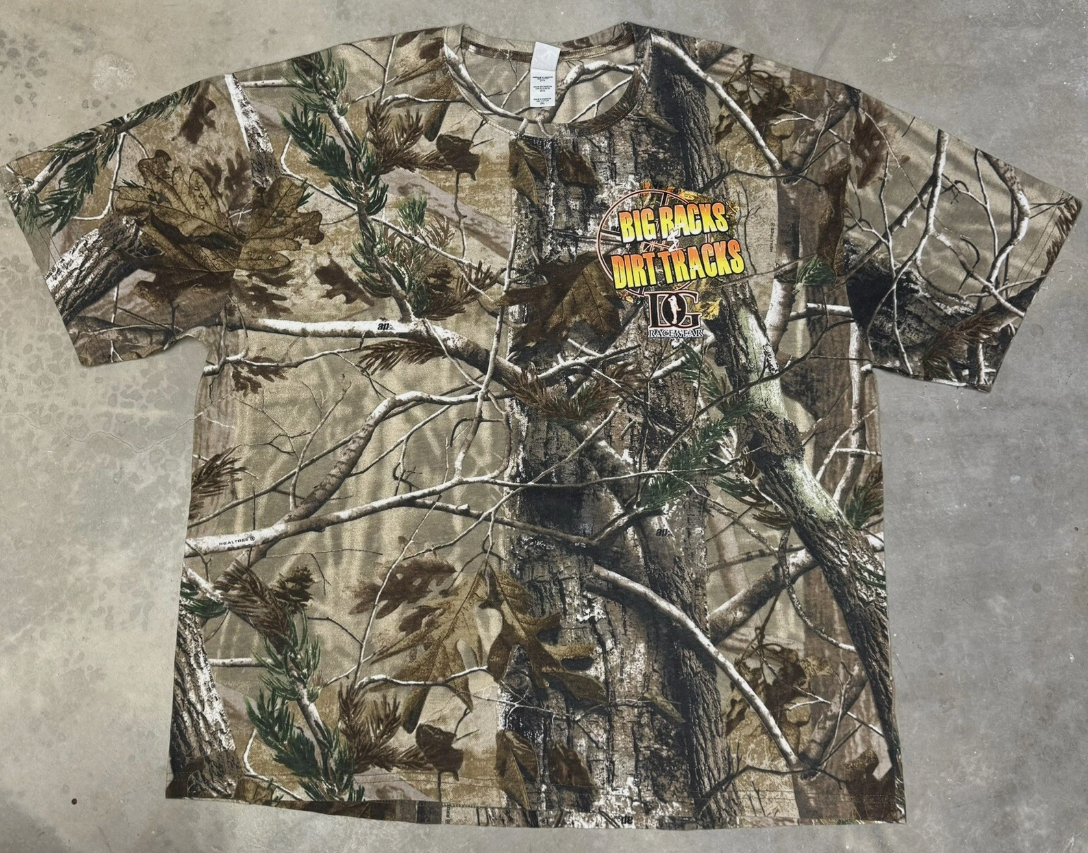 Dirty Girl Racewear “Hunting Big Racks and Dirt Tracks” Camo Tee