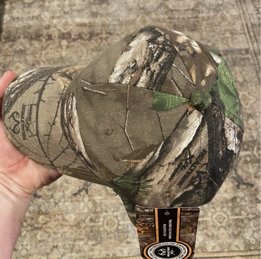 Real Tree Men's Camo Adjustable Hat Cap Blank Logos Hunting Outdoors New w/Tags