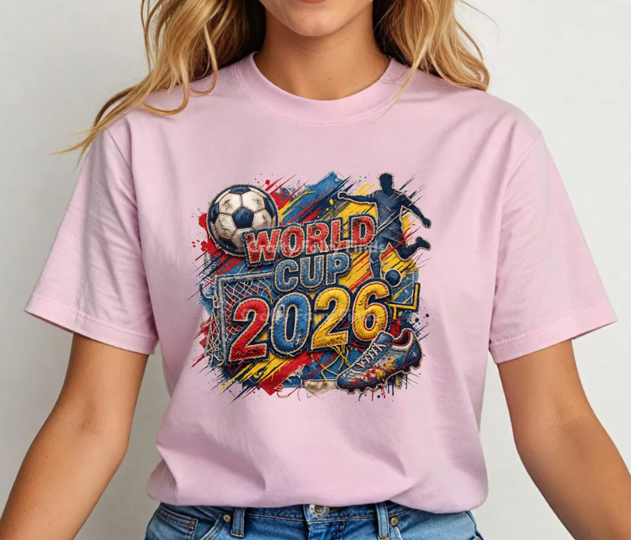 World Cup 2026 Shirt Youth or Adult, Football World Tournament Tee, Family Matching Soccer T-Shirt