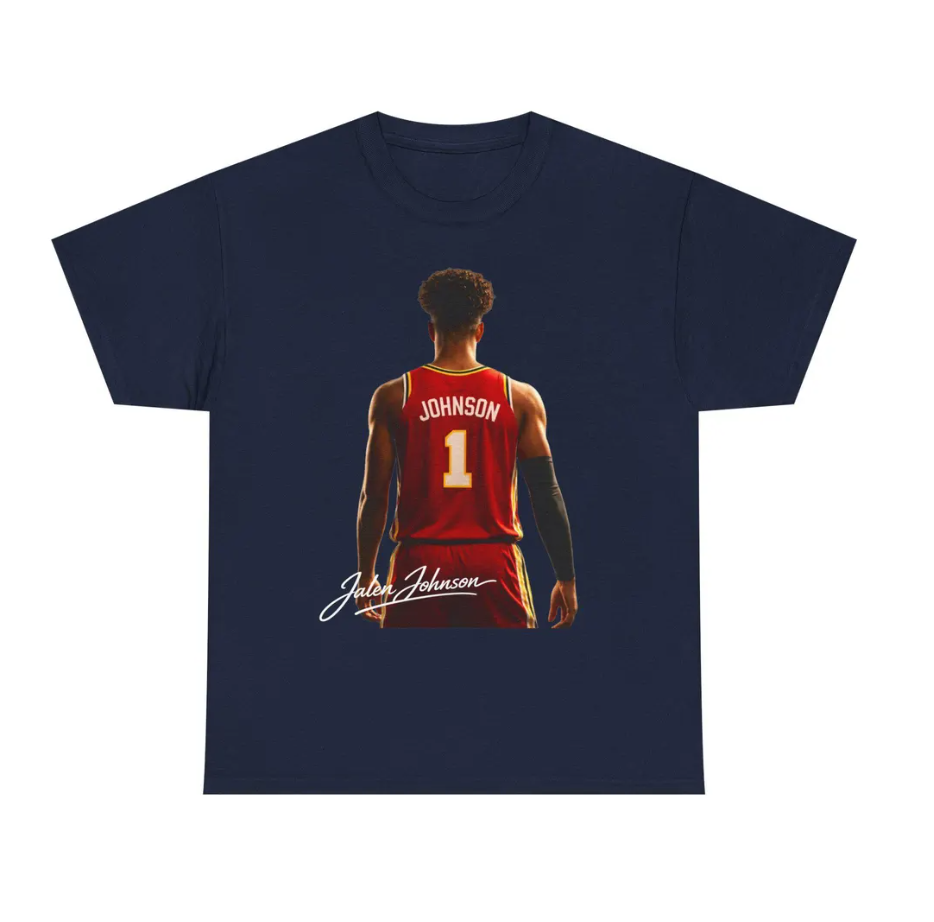 Jalen Johnson Atlanta T Shirt Basketball Player Tee