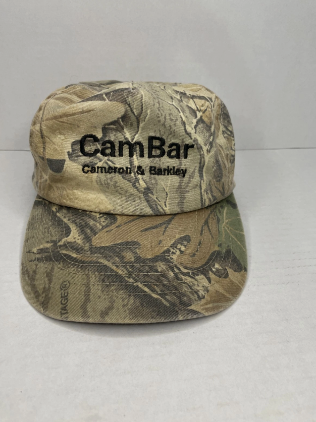 Cam Bar Advantage Camo Made in Usa 1980/90"s snapback Trucker Cap Vintage