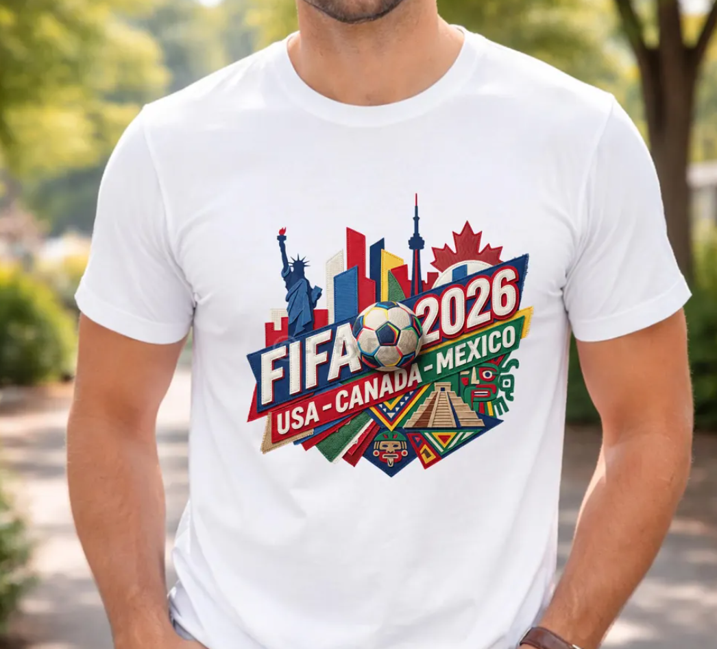 World Cup 2026 Shirt USA Canada Mexico Soccer Supporter Tee, Adult Youth Kids Fan Shirt Game Day Outfit,