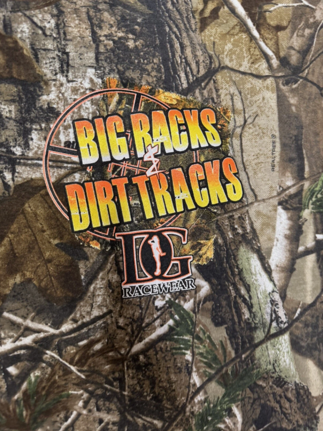 Dirty Girl Racewear “Hunting Big Racks and Dirt Tracks” Camo Tee