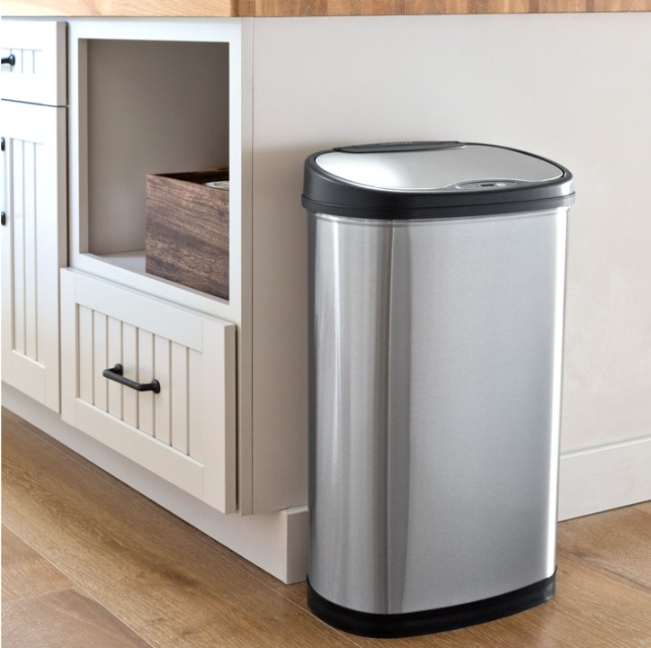 Nine Stars 13 Gallon Motion Sensor Trash Can + Trash Bags