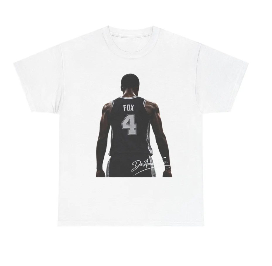 De'Aaron Fox San Antonio T-Shirt Basketball Graphic Tee