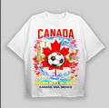 Canada World Cup 2026 Shirt Soccer Fan Tee Maple Leaf Football Shirt Canada USA Mexico Game Day Outfit Unisex Gift
