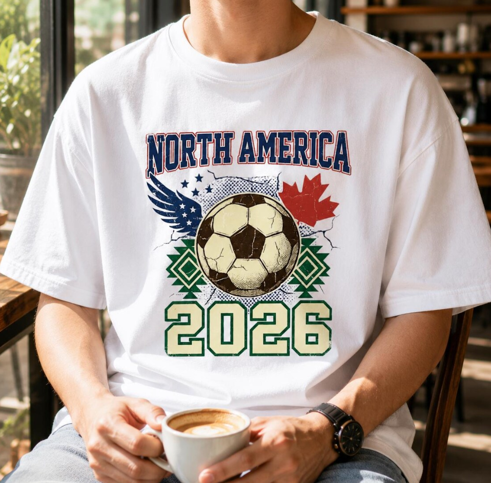 North America 2026 Shirt, Soccer Fan Tee, USA Canada Mexico Shirt, Football Lover Gift, 2026 Soccer Shirt, Game Day Shirt, Sports Fan Tee