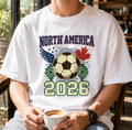 North America 2026 Shirt, Soccer Fan Tee, USA Canada Mexico Shirt, Football Lover Gift, 2026 Soccer Shirt, Game Day Shirt, Sports Fan Tee