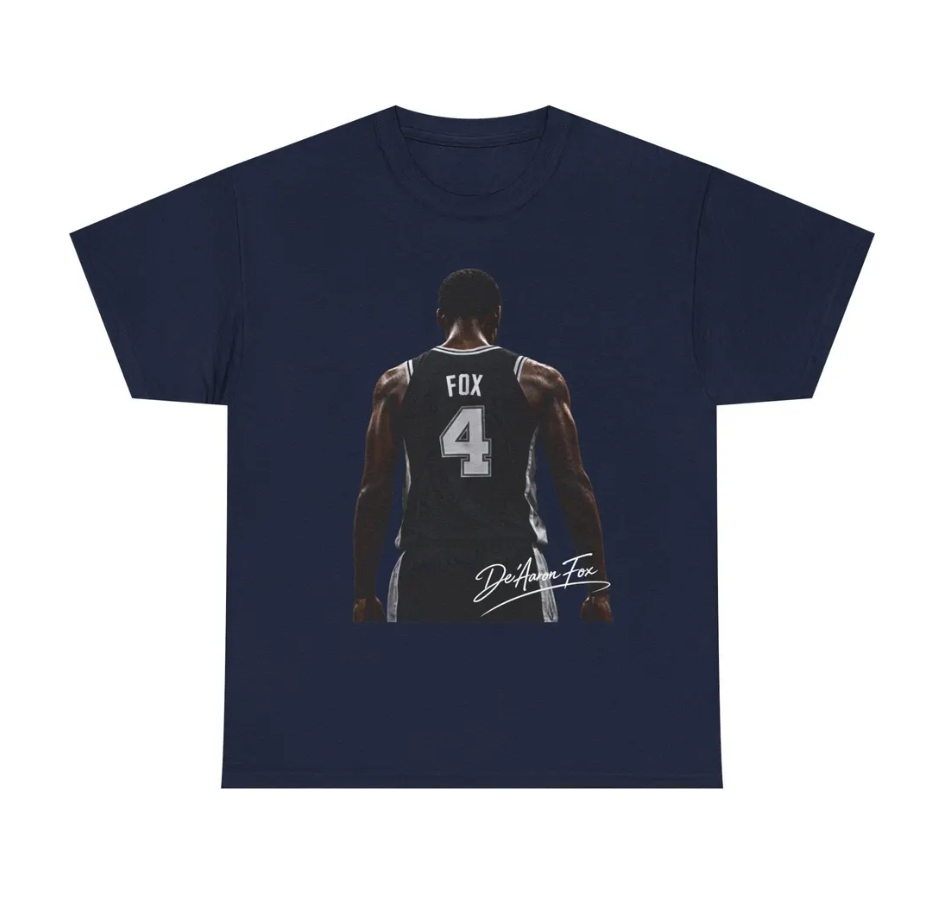De'Aaron Fox San Antonio T-Shirt Basketball Graphic Tee