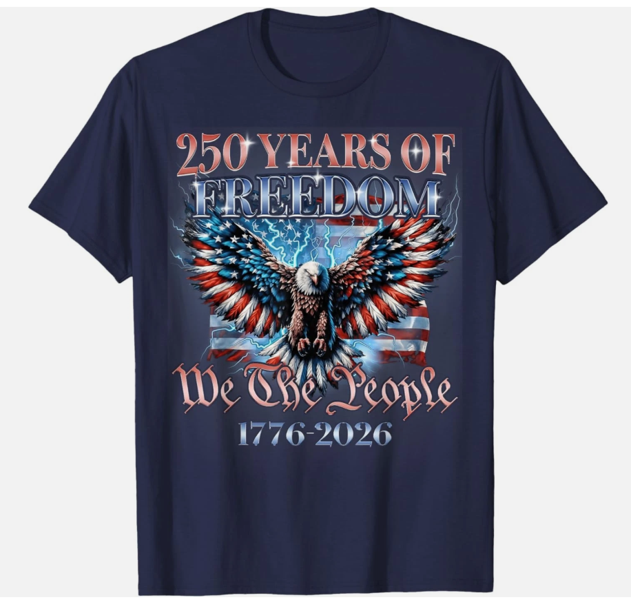 Years of Freedom 1776 to 2026 T-Shirt