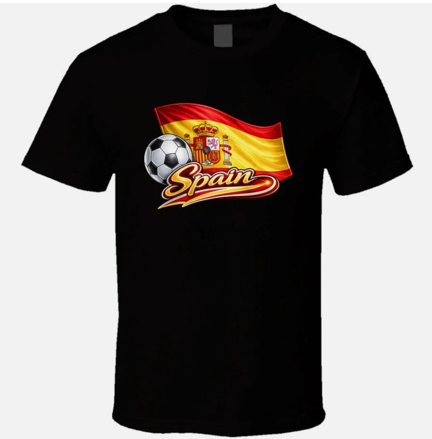 Spain Soccer Fan T Shirt