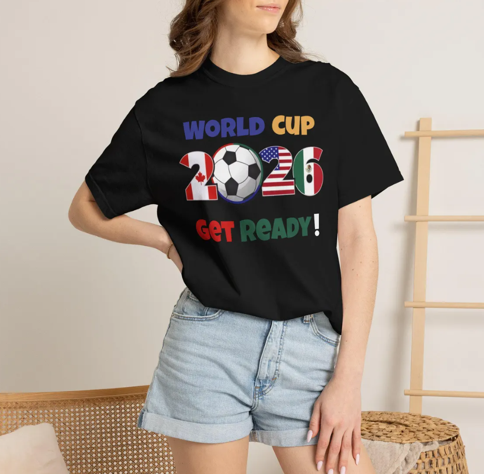 World Cup 2026 T-Shirt, World Cup 2026 T-Shirt, Soccer Fan Graphic Tee, Football Lover Shirt, USA Canada Mexico 2026 Tee, Game Day Shirt