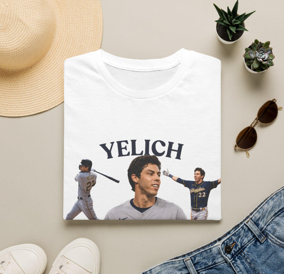 Christian Yelich Collage T-Shirt Baseball Player Fan Tee