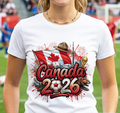 Canada 2026 FIFA World Cup Soccer T-Shirt, Fans Football Tee