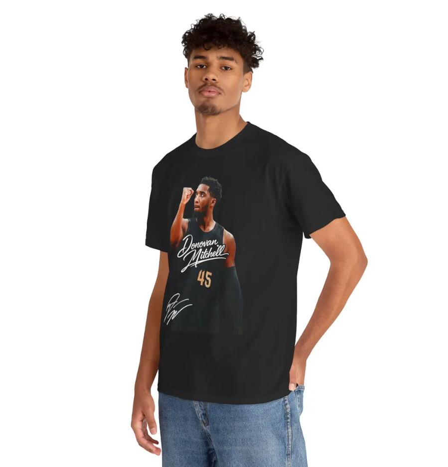 Donovan Mitchell Cleveland T Shirt Autograph Edition