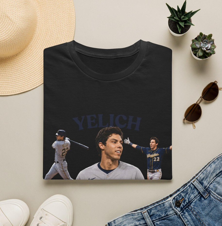 Christian Yelich Collage T-Shirt Baseball Player Fan Tee