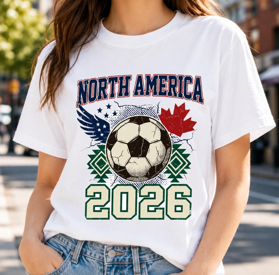 North America 2026 Shirt, Soccer Fan Tee, USA Canada Mexico Shirt, Football Lover Gift, 2026 Soccer Shirt, Game Day Shirt, Sports Fan Tee