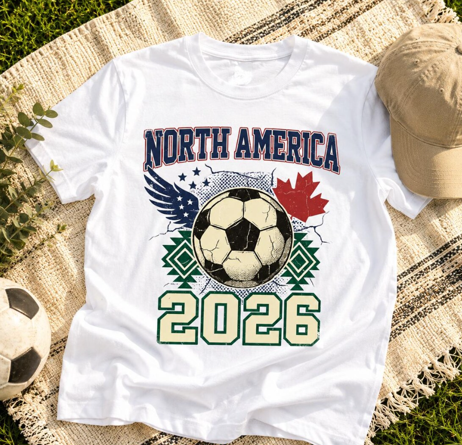 North America 2026 Shirt, Soccer Fan Tee, USA Canada Mexico Shirt, Football Lover Gift, 2026 Soccer Shirt, Game Day Shirt, Sports Fan Tee