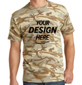 Port & Co Core Cotton Camo Tee