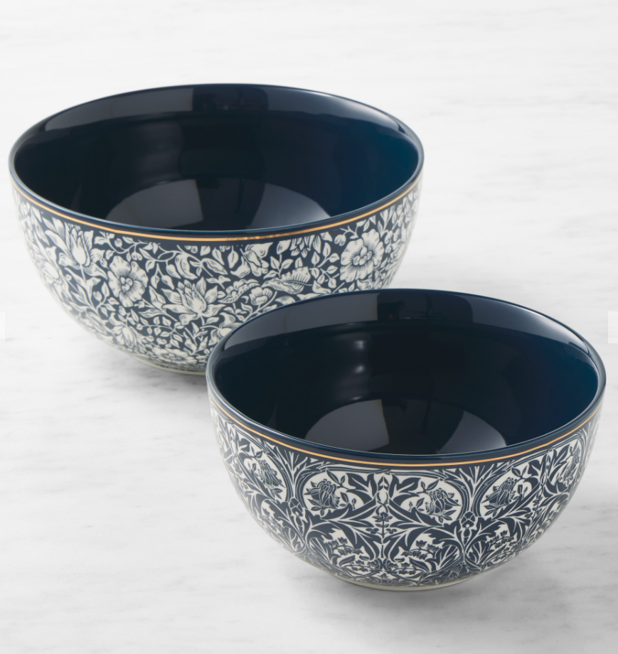 Morris & Co. x Williams Sonoma Bluebell Mixing Bowls