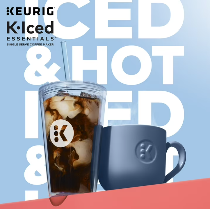 Keurig K-Express Essentials Plus, Iced and Hot Single-Serve K-Cup Pod Coffee Maker, White