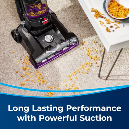 BISSELL PowerForce Helix, Bagless, Upright Vacuum, Pet Friendly, Scatter-Free Technology, Helix Dirt Separation System, Lightweight, 3313U, Purple & Black