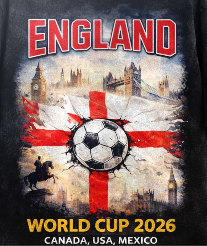 England World Cup 2026 Shirt Soccer Fan Tee England Football Shirt British Flag Game Day Outfit Canada USA Mexico Unisex T-Shirt Gift.