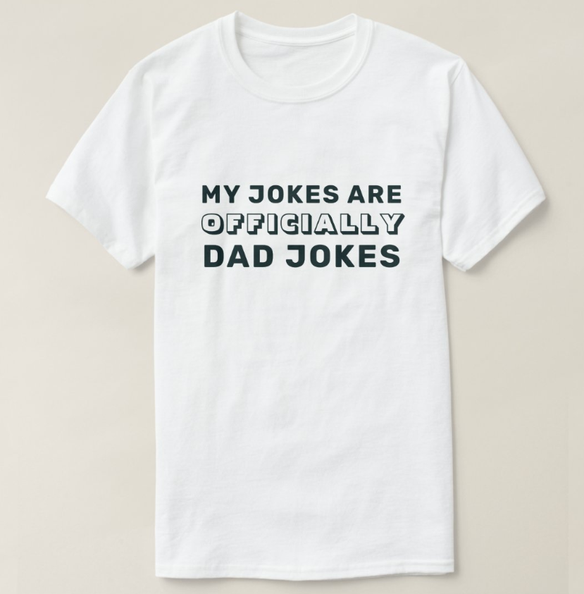 Funny Officially New Dad T-Shirt – Daddy Jokes Father’s Day Gift Tee