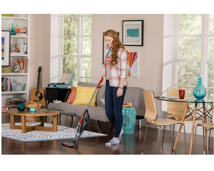 Dirt Devil Power Stick Lite 4-in-1 Corded Stick Vacuum Cleaner, for Rugs, Hard Floor, Upholstery, Lightweight, Attached Hand Vacuum, Small Spaces, SD22030