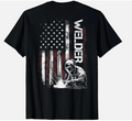 Welder Vintage USA American Flag Welding T-Shirt