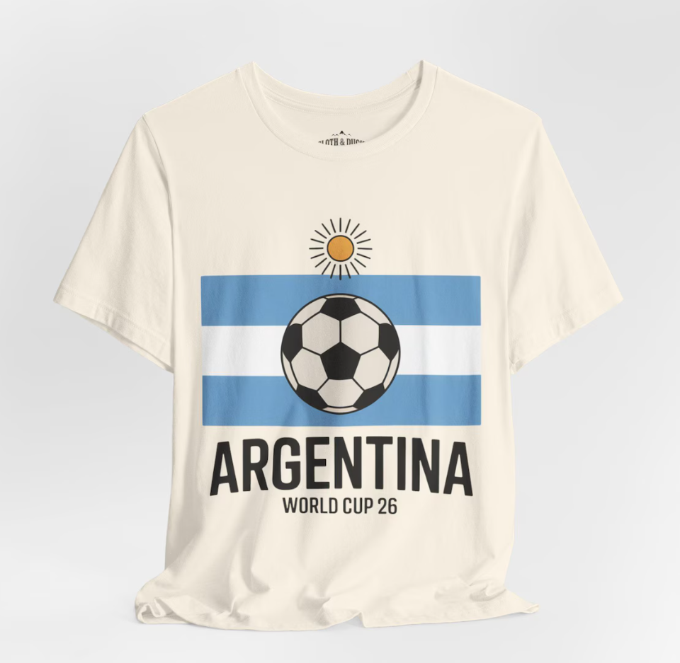 Argentina World Cup 2026 Tee | Soccer Football Argentina Jersey Fan Shirt