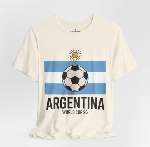 Argentina World Cup 2026 Tee | Soccer Football Argentina Jersey Fan Shirt