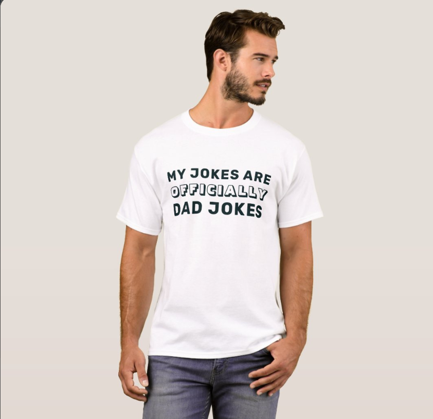 Funny Officially New Dad T-Shirt – Daddy Jokes Father’s Day Gift Tee