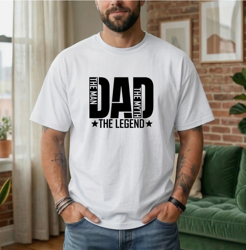 Dad The Man The Myth The Legend Shirt Funny Father’s Day Gift Tee 4 color choice