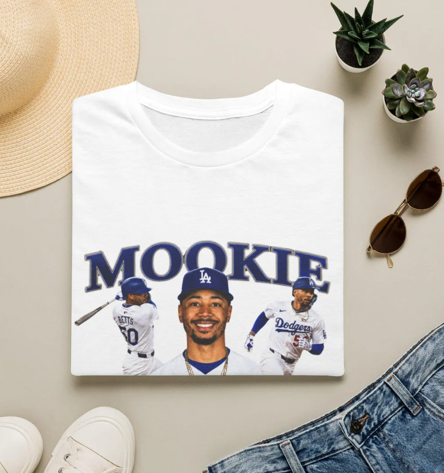 Mookie Betts Baseball Collage T-Shirt Dodgers Player Tee, Los Angeles Dodgers