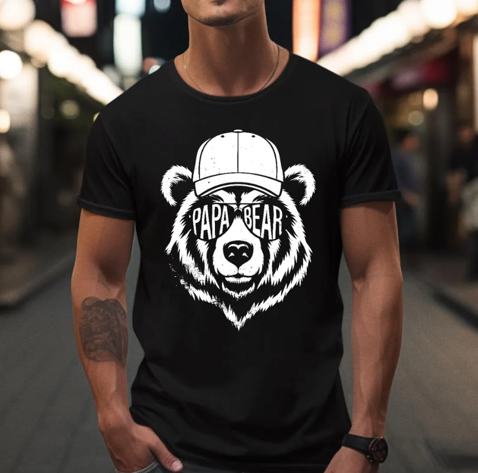 Papa Bear Dad T-Shirt | Funny Father’s Day Gift for the Best Dad Ever