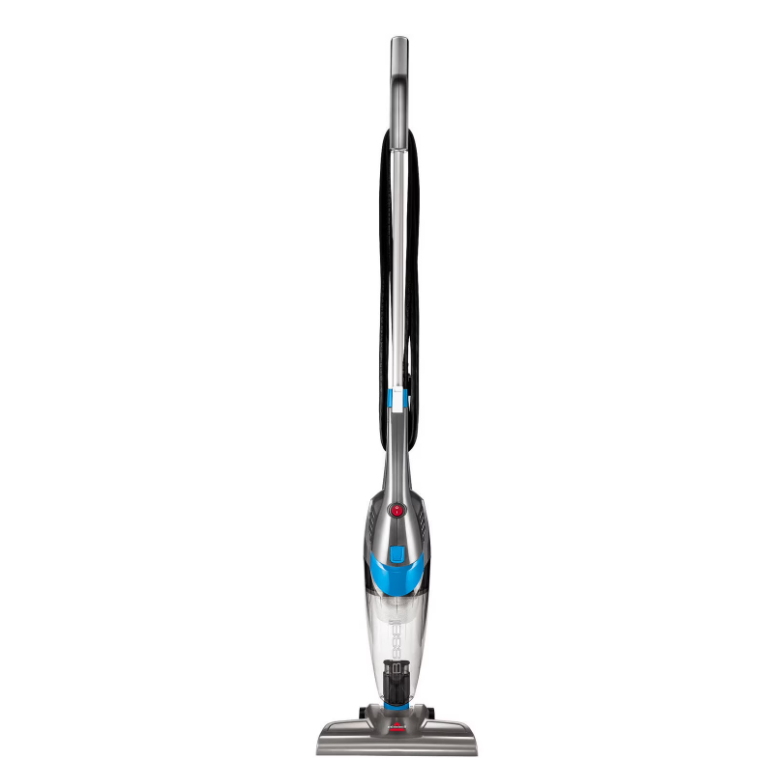 BISSELL 3-in-1, Corded, Stick Vacuum, Carpet, Area Rugs, Hardfloor, Upholstery, Removable Hand Vac, Lightweight, Easy Empty, 2030, Blue & Gray