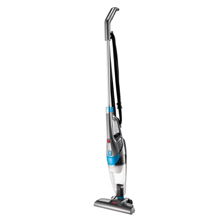 BISSELL 3-in-1, Corded, Stick Vacuum, Carpet, Area Rugs, Hardfloor, Upholstery, Removable Hand Vac, Lightweight, Easy Empty, 2030, Blue & Gray