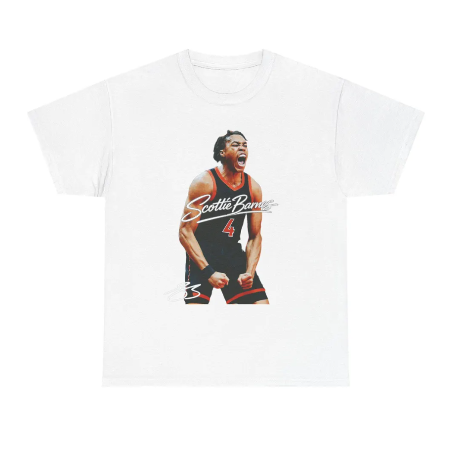 Scottie Barnes Toronto T Shirt Toronto Basketball Player Tee